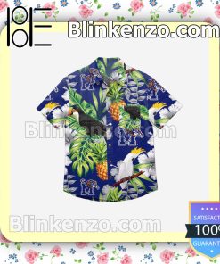 Memphis Tigers Floral Short Sleeve Shirts a