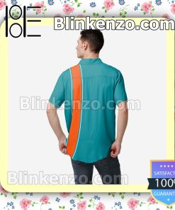 Miami Dolphins Bowling Stripe Short Sleeve Shirts a