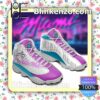 Miami Heat Basketball Pink Jordan Running Shoes