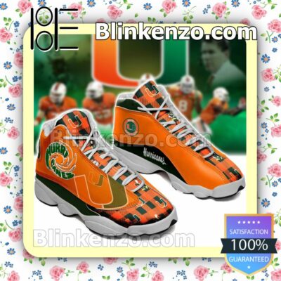 Miami Hurricanes Orange Form Jordan Running Shoes