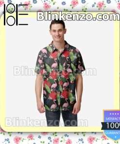 Miami Marlins Floral Short Sleeve Shirts