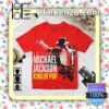 Michael Jackson King Of Pop Compilation Album Cover Red Birthday Shirt