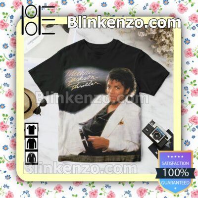 Michael Jackson Thriller Album Cover Black Birthday Shirt
