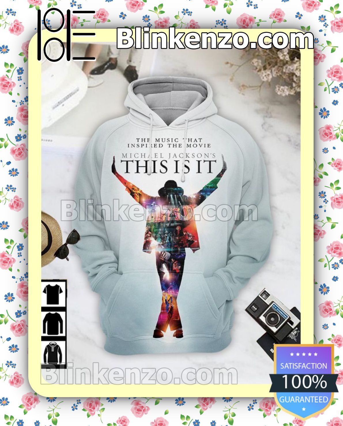Michael Jackson's This Is It Album Cover Womens Hoodie