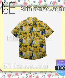 Michigan Wolverines City Style Short Sleeve Shirts a
