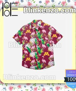 Minnesota Golden Gophers Floral Short Sleeve Shirts a