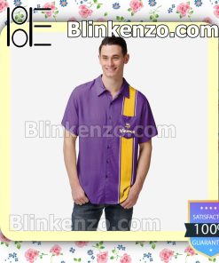 Minnesota Vikings Bowling Stripe Short Sleeve Shirts