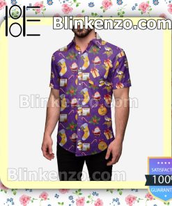 Minnesota Vikings Christmas Explosion Short Sleeve Shirts