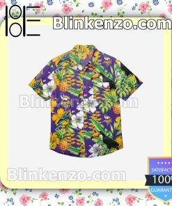 Minnesota Vikings Floral Short Sleeve Shirts a