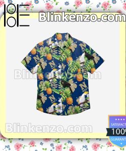 Navy Midshipmen Floral Short Sleeve Shirts a