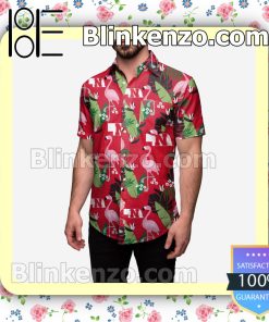 Nebraska Cornhuskers Floral Short Sleeve Shirts