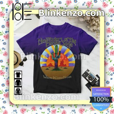 New Riders Of The Purple Sage Where I Come From Album Cover Purple Custom Shirt