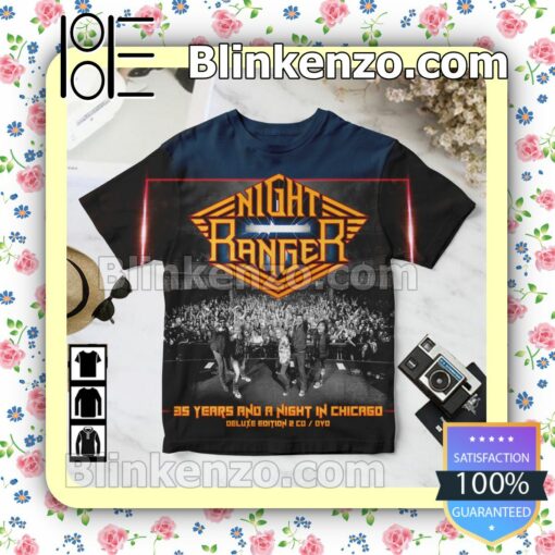 Night Ranger 35 Years And A Night In Chicago Album Cover Birthday Shirt