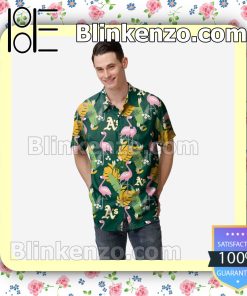 Oakland Athletics Floral Short Sleeve Shirts
