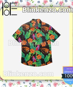 Oregon State Beavers Floral Short Sleeve Shirts a