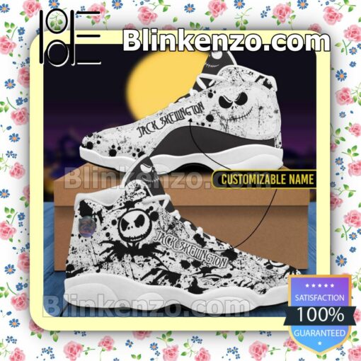 Personalized Jack Skellington And Sally Couple Jordan Running Shoes