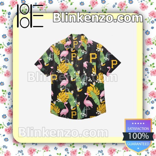 Pittsburgh Pirates Floral Short Sleeve Shirts a