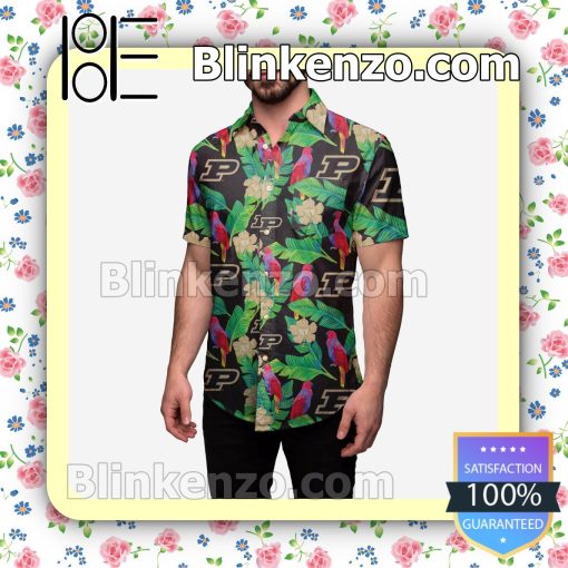 Purdue Boilermakers Floral Short Sleeve Shirts