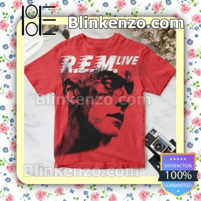 R.e.m. Live Album Cover Red Gift Shirt