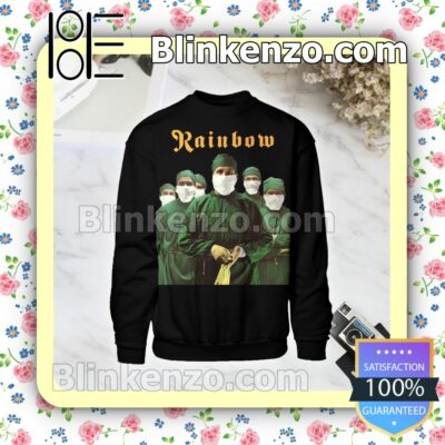Rainbow Difficult To Cure Album Cover Black Custom Long Sleeve Shirts For Women