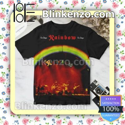 Rainbow On Stage Album Cover Black Gift Shirt