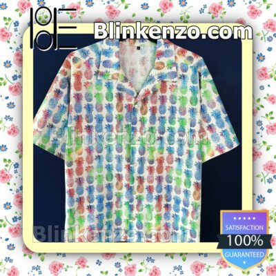 Rainbow Pineapple Hawaii Shirt