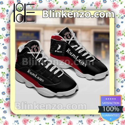 Ralph Lauren Black Red Jordan Running Shoes