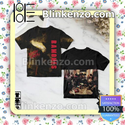 Ramones Brain Drain Album Cover Black Birthday Shirt