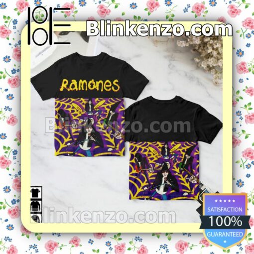 Ramones Greatest Hits Live Album Cover Black Birthday Shirt