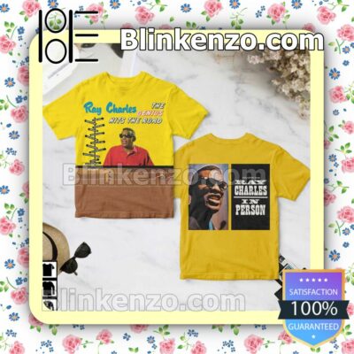 Ray Charles The Genius Hits The Road Album Cover Yellow Birthday Shirt