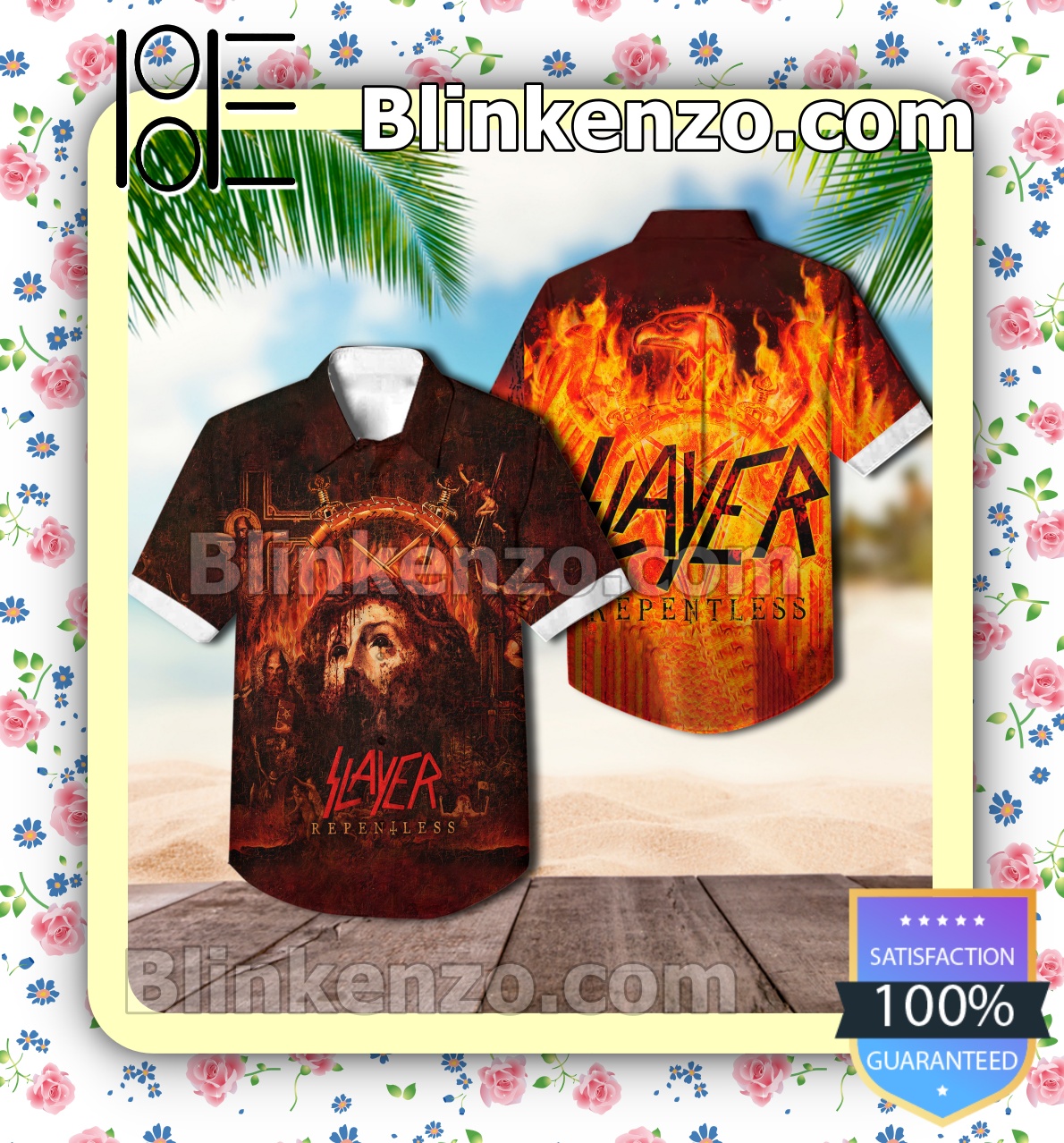 Repentless Album By Slayer Summer Beach Shirt