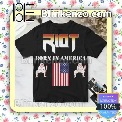 Riot Born In America Album Cover Custom T-Shirt