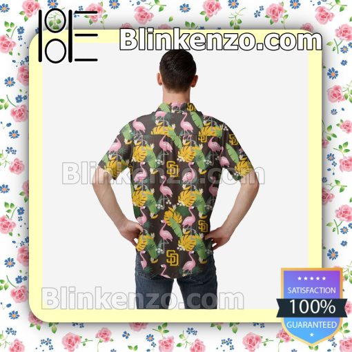 San Diego Padres Floral Short Sleeve Shirts a