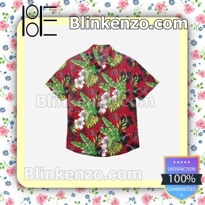 San Diego State Aztecs Floral Short Sleeve Shirts a