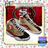 San Francisco 49ers Brown Black Jordan Running Shoes