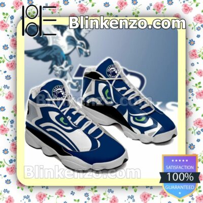 Seattle Seahawks Blue Jordan Running Shoes