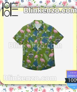 Seattle Sounders FC Floral Short Sleeve Shirts a
