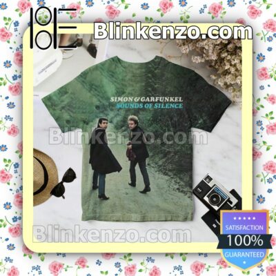 Simon And Garfunkel Sounds Of Silence Album Cover Green Custom Shirt