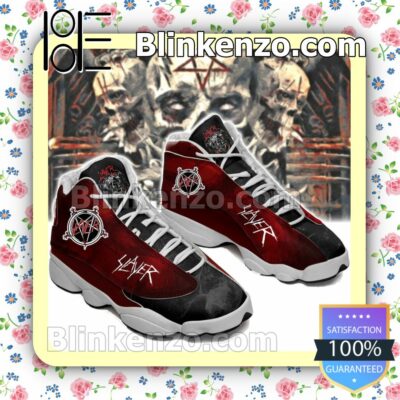 Slayer Rock Band Black Red Jordan Running Shoes