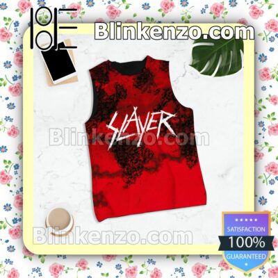 Slayer World Painted Blood Album Cover Tank Top Men