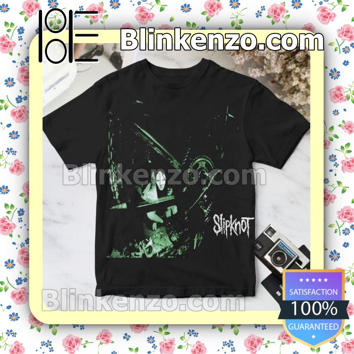 hurken helder map Slipknot Mate Feed Kill Repeat Album Cover Custom T-Shirt - Blinkenzo