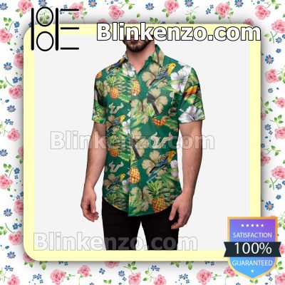 South Florida Bulls Floral Short Sleeve Shirts