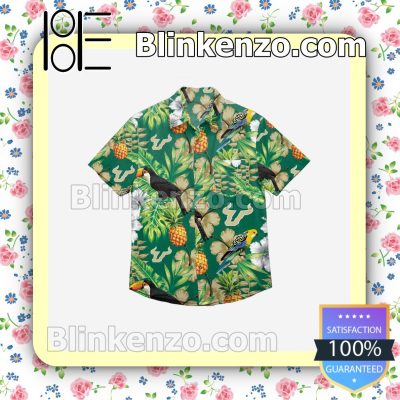 South Florida Bulls Floral Short Sleeve Shirts a