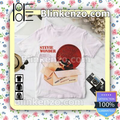 Stevie Wonder Signed Sealed And Delivered Album Cover Birthday Shirt