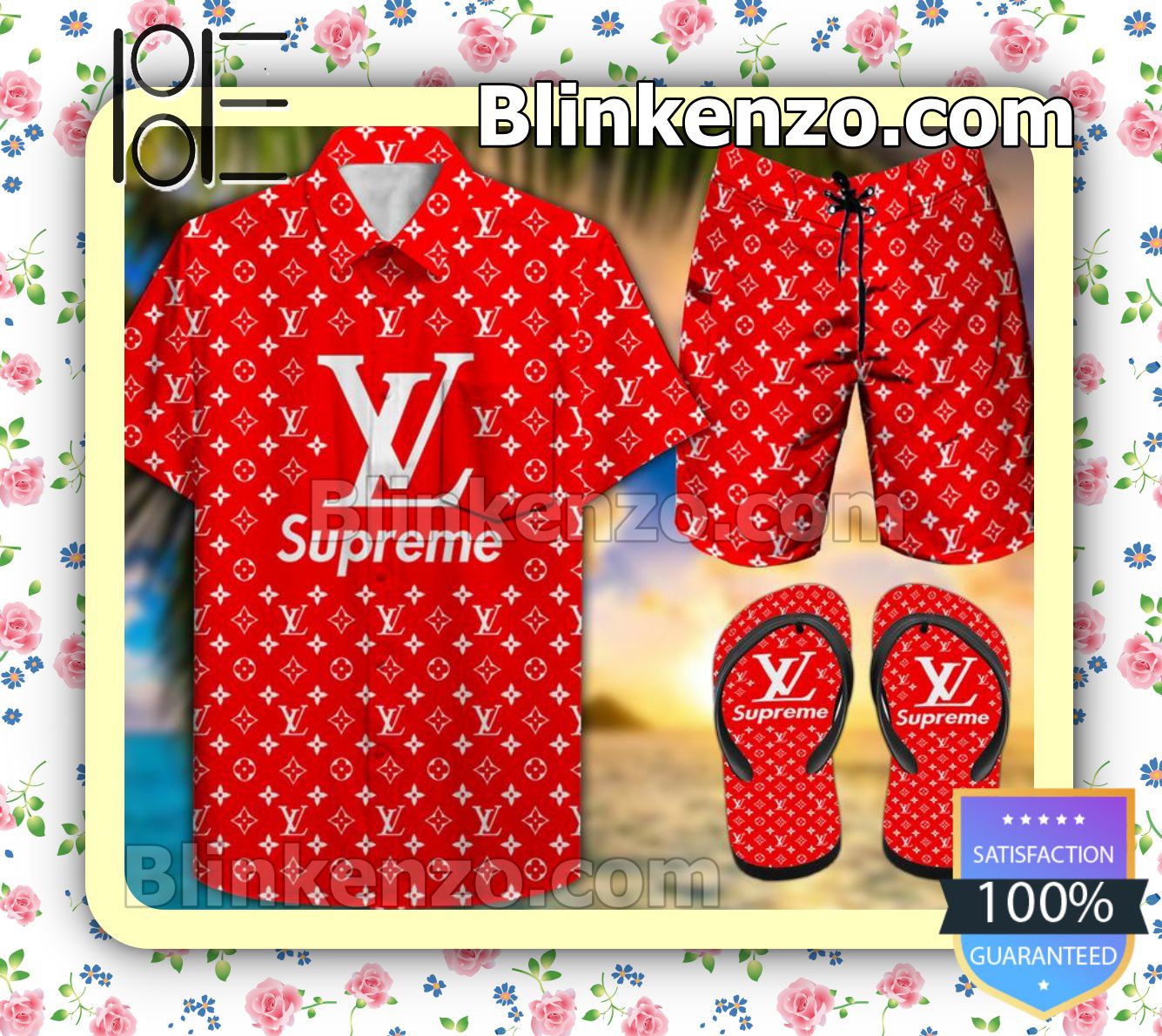 Supreme Red Beach Shorts
