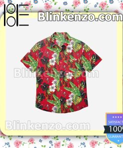 Tampa Bay Buccaneers Floral Short Sleeve Shirts a