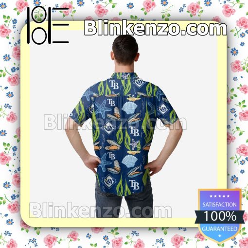 Tampa Bay Rays Floral Short Sleeve Shirts a