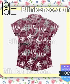 Texas A&M Aggies Tropic of Da Palms Womens Short Sleeve Shirts a