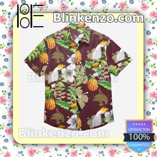 Texas State Bobcats Floral Short Sleeve Shirts a