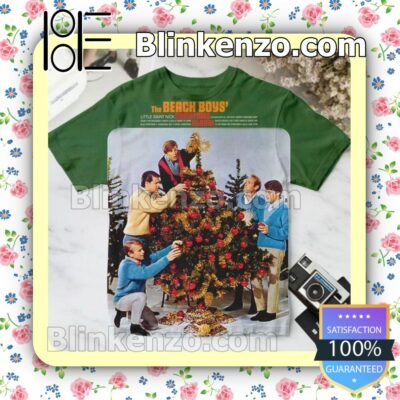 The Beach Boys' Christmas Album Cover Green Custom T-Shirt